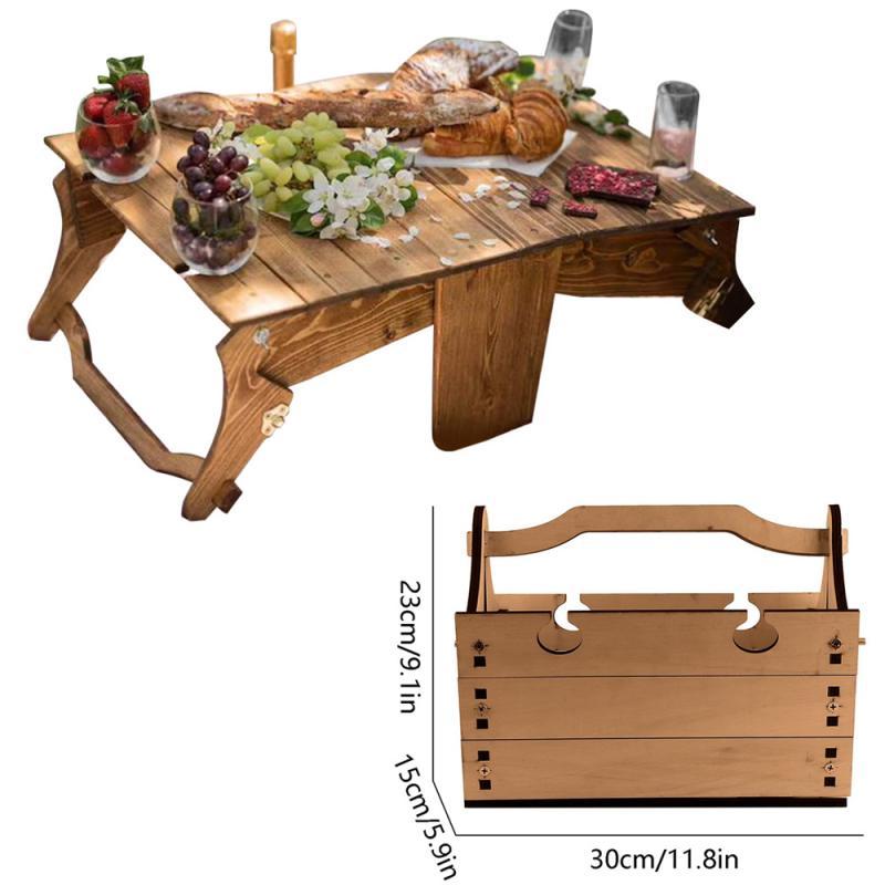 Camp Furniture Wooden Folding Picnic Table Portable Outdoor Beach Basket Wine Party Multifunctional Convertible Storage
Camp Furniture Wooden Folding Picnic Table Portable Outdoor Beach Basket Wine Party Multifunctional Convertible Storage