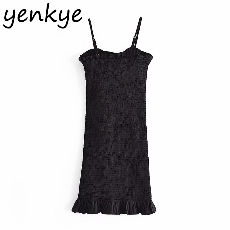 Summer Women Vintage Solid Sexy Sling Elastic Dress Female Sleeveless Bodycon Mini Night Out Vestido 210430