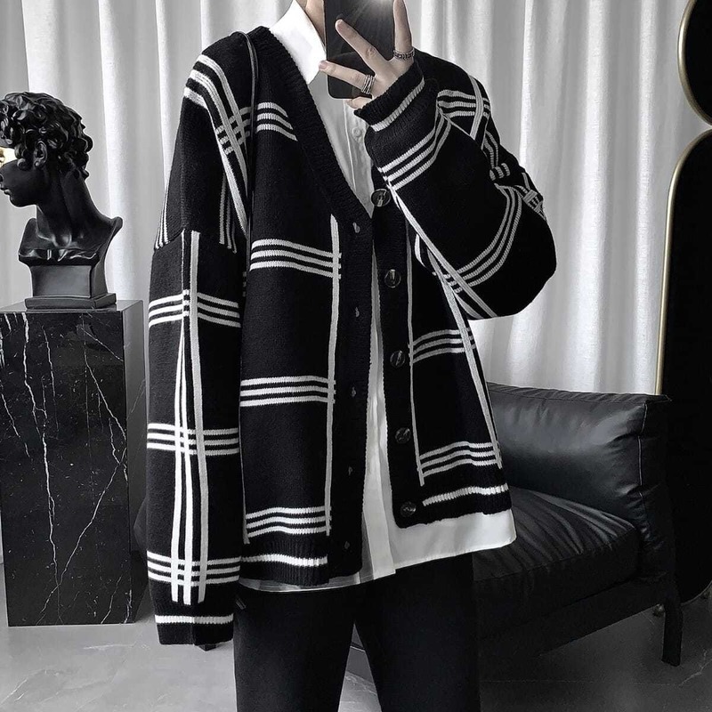 men's sweaters autumn and winter cardigan men's sweater with casual v-casual long sleeve, loose chess harajuku jungle mesh -2xl y, White;black
men's sweaters autumn and winter cardigan men's sweater with casual v-casual long sleeve, loose chess harajuku jungle mesh -2xl y, White;black