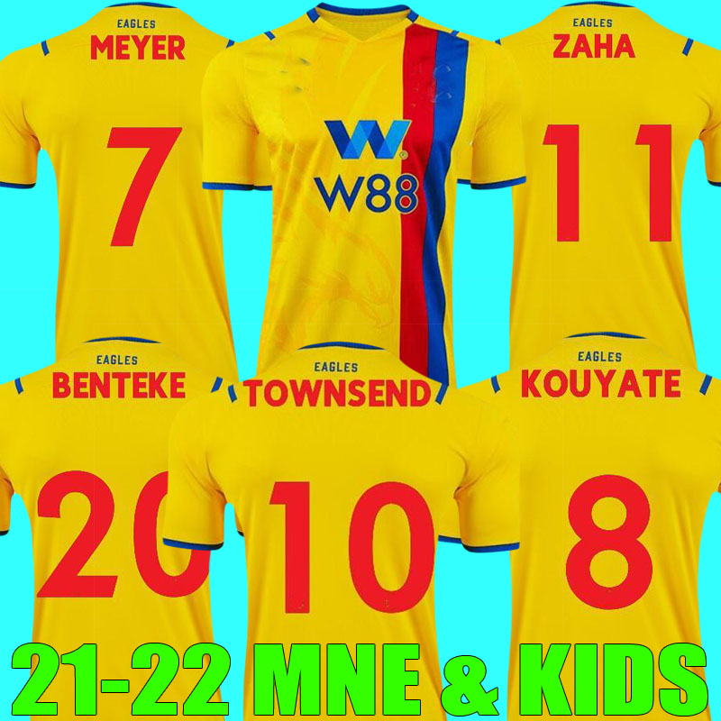 21 22 AWAY CRYSTAL Soccer Jerseys 2021 2022 ZAHA EZE PALACE MILIVOJEVIC J.AYEW BENTEKE MATETA McARTHUR Football Shirt RIEDEWALD Men Kids Kit Uniform, Black;yellow
21 22 AWAY CRYSTAL Soccer Jerseys 2021 2022 ZAHA EZE PALACE MILIVOJEVIC J.AYEW BENTEKE MATETA McARTHUR Football Shirt RIEDEWALD Men Kids Kit Uniform, Black;yellow