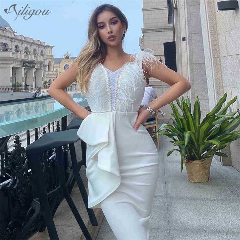 Fashion Ladies Elegant Feather Beaded Ruffled Tight Dress Vestidos Celebrity Party Sexy Club 210525, Burgundy
Fashion Ladies Elegant Feather Beaded Ruffled Tight Dress Vestidos Celebrity Party Sexy Club 210525, Burgundy