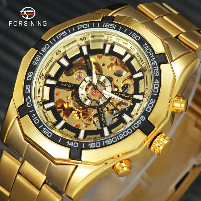 Wristwatches Royal Golden Men Watches Skeleton Automatic Steampunk Watch Mechanical Stainless Steel Strap 3D Design Fashion Dress Wristwatch, Slivery;brown
Wristwatches Royal Golden Men Watches Skeleton Automatic Steampunk Watch Mechanical Stainless Steel Strap 3D Design Fashion Dress Wristwatch, Slivery;brown