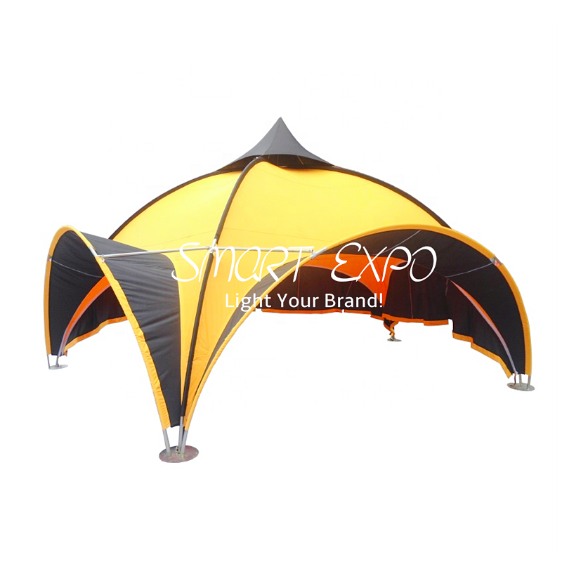 Outdoor Pentagram Canopy Arch Tent for Event Advertising Display with Customized Logo Printing Wheeled Bag Packing