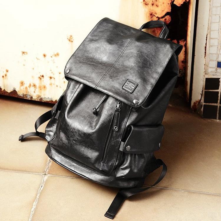 Backpack Men's Large-capacity Fashion Solid Color PU Commuter OL Trend Short Trip Travel, Black
Backpack Men's Large-capacity Fashion Solid Color PU Commuter OL Trend Short Trip Travel, Black