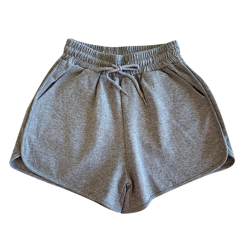 Casual Fashion Women Loose High Waist Ladies Wide Leg Solid Jeans Minimalism Style Workout Short Pants Women's Shorts