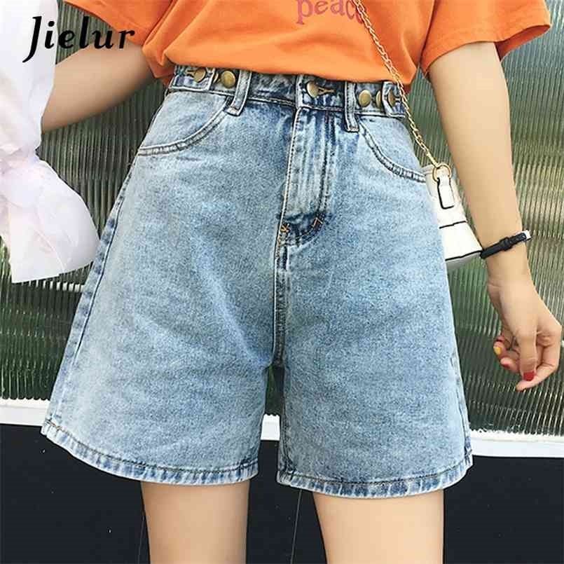 Jielur Short Jeans Women Solid Color Summer Jean Femme Korean Style Fashion Feminino Trousers High Waist Denim Shorts 210720, Light blue 
Jielur Short Jeans Women Solid Color Summer Jean Femme Korean Style Fashion Feminino Trousers High Waist Denim Shorts 210720, Light blue
