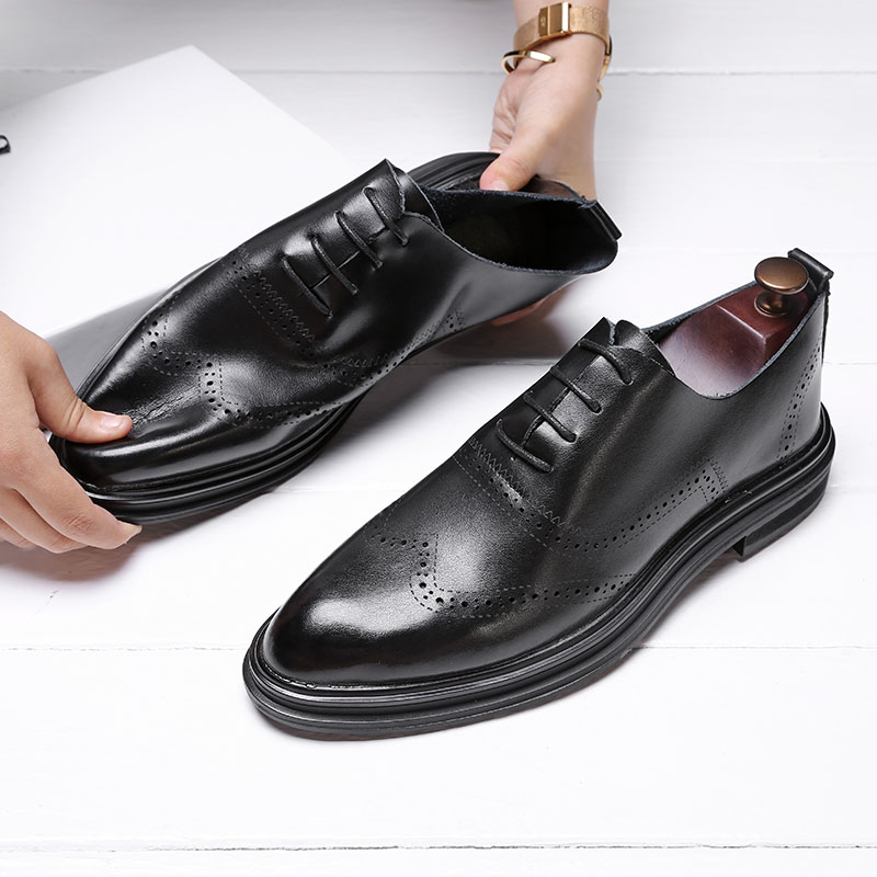 2022 Genuine Leather Dress Men Shoes Lace Up Italy Retro Business Wedding Formal Flats Shoes for Men, Black
2022 Genuine Leather Dress Men Shoes Lace Up Italy Retro Business Wedding Formal Flats Shoes for Men, Black