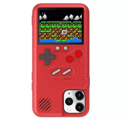 Electronic Game Console Phone Case For Apple iPhone 12Mini 12ProMax 11ProMax X XS XR 8 7 6 6S Plus Color Screen Shockproof Cover