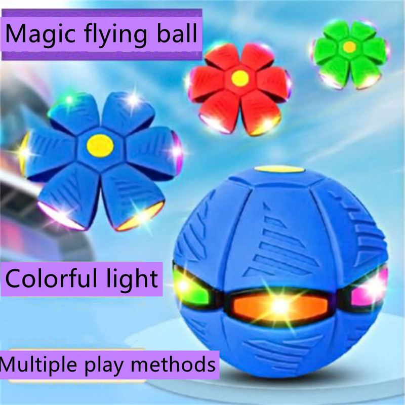 Fidget Toys Magic flying ball decompression puzzle luminous foot deformation vent ball parent-child interaction toy outdoor entertainment