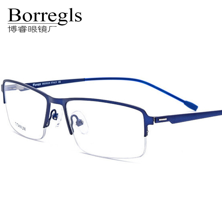 Ultra light half alloy screwls square busins metal myopia spectacle frame men's Shenzhen
Ultra light half alloy screwls square busins metal myopia spectacle frame men's Shenzhen