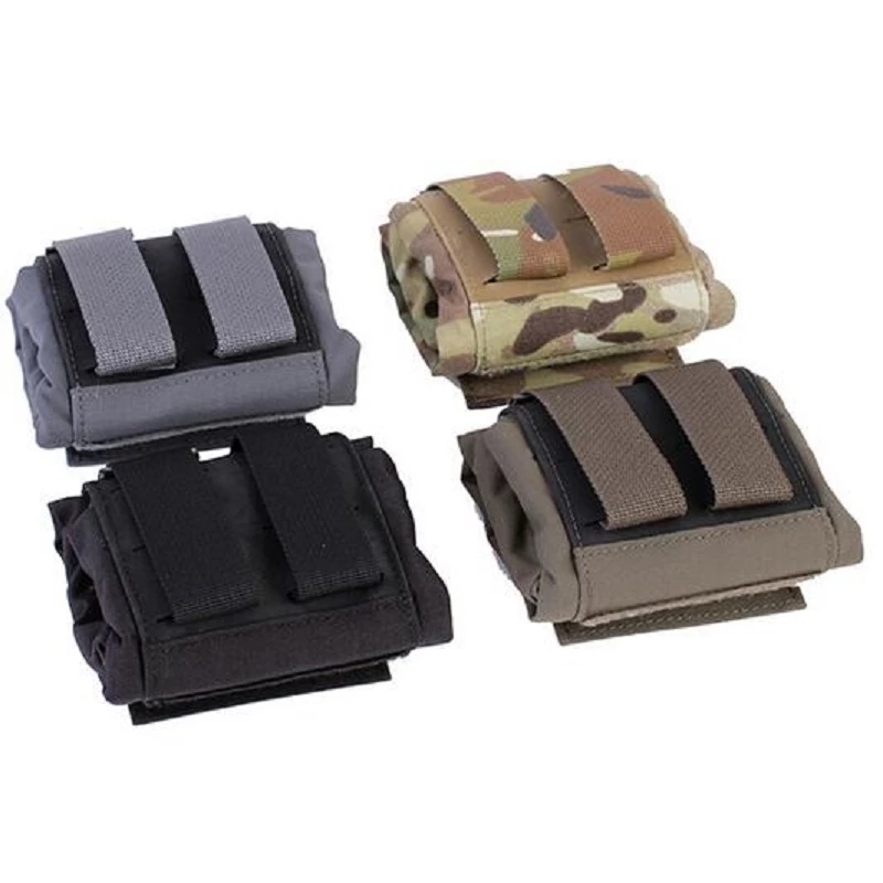 Outdoor Mini Foldable Magazine Drop Dump Pouch Tactical ROLL-UP Molle Pouch Storage Bag Cordura