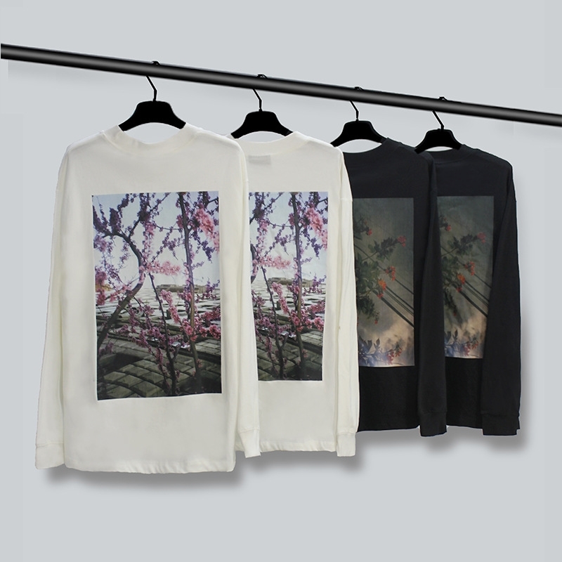 Fog double thread essentials high street base coat flower of God long sleeve T-shirt for men and women, Black
Fog double thread essentials high street base coat flower of God long sleeve T-shirt for men and women, Black