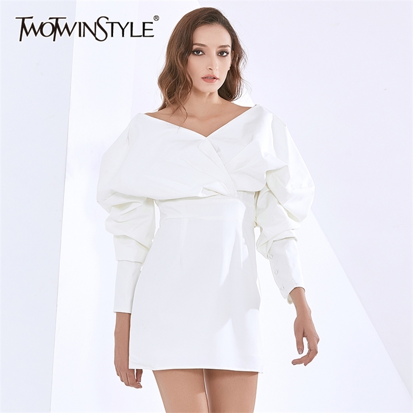 Party Dress For Women V Neck Long Sleeve High Waist Black Ruched Slim Sexy Mini Dresses Female Fashion Clothes 210520, White
Party Dress For Women V Neck Long Sleeve High Waist Black Ruched Slim Sexy Mini Dresses Female Fashion Clothes 210520, White