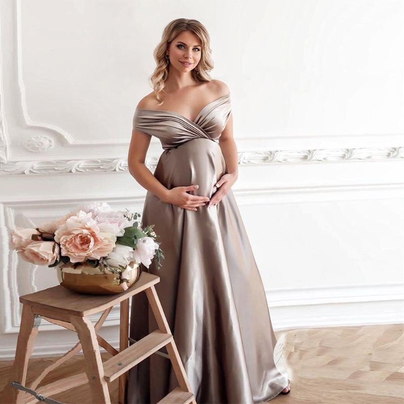 Maternity Dresses Silk Po Shoot Long Baby Showers Party Evening Pregnancy Maxi Gown Pography Props For Pregnant Women, White
Maternity Dresses Silk Po Shoot Long Baby Showers Party Evening Pregnancy Maxi Gown Pography Props For Pregnant Women, White