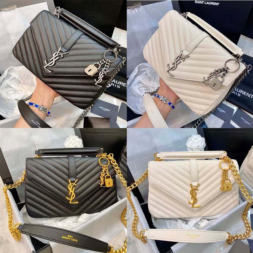 YSL black calfskin caviar classic Diamond quilted bag chains double flap medium Genuine Leather crossbody shoulder bags, 12
YSL black calfskin caviar classic Diamond quilted bag chains double flap medium Genuine Leather crossbody shoulder bags, 12