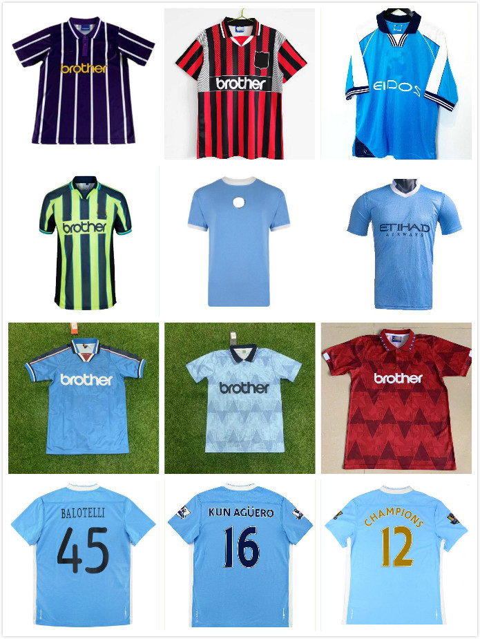City 2011 2012 Tevez Kun Aguero Silva retro soccer jerseys 1972 1989 1991 1998 1999 TOURE YAYA ZABALETA NASRI Haaland DZEKO Balotelli vintage classic football shirt
City 2011 2012 Tevez Kun Aguero Silva retro soccer jerseys 1972 1989 1991 1998 1999 TOURE YAYA ZABALETA NASRI Haaland DZEKO Balotelli vintage classic football shirt