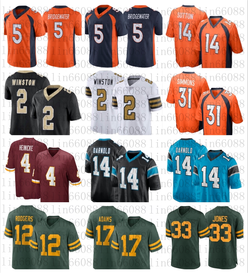 Men football 14 Sam Darnold 5 Teddy Bridgewater Courtland Sutton 31 Justin Simmons 2 Jameis Winston 4 Taylor Heinicke jersey Stitched, As
Men football 14 Sam Darnold 5 Teddy Bridgewater Courtland Sutton 31 Justin Simmons 2 Jameis Winston 4 Taylor Heinicke jersey Stitched, As