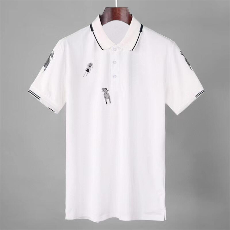 2021 tee Men's Polos Brand Design shirt Summer Street Wear Europe Fashion Men High Quality Cotton Tshirt Casual Short Sleeve #661, White;black
2021 tee Men's Polos Brand Design shirt Summer Street Wear Europe Fashion Men High Quality Cotton Tshirt Casual Short Sleeve #661, White;black