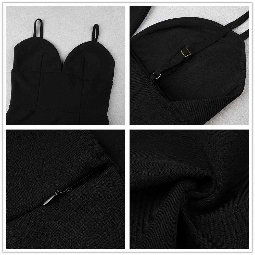 Bandage Women Dress Summer Sexy Party Club Elegant Bodycon Spaghetti Strap Ladies Clothes 210527