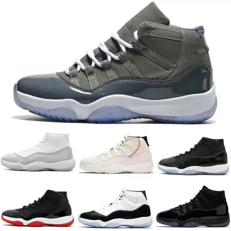 Basketball Shoes 11s Bred Concord Metallic Silver Mens 11 Cap Gown Platinum Tint Cool Gray Men Sneakers Women running
Basketball Shoes 11s Bred Concord Metallic Silver Mens 11 Cap Gown Platinum Tint Cool Gray Men Sneakers Women running