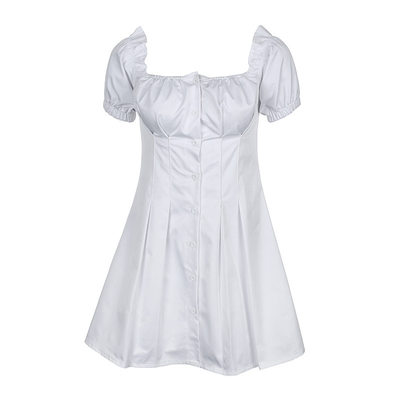 Paris Girl Women's Puff Sleeve Retro Backless Dress Solid Color Temperament Wild Sexy Word Shoulder Shirt Dresses Female 210524, White
Paris Girl Women's Puff Sleeve Retro Backless Dress Solid Color Temperament Wild Sexy Word Shoulder Shirt Dresses Female 210524, White