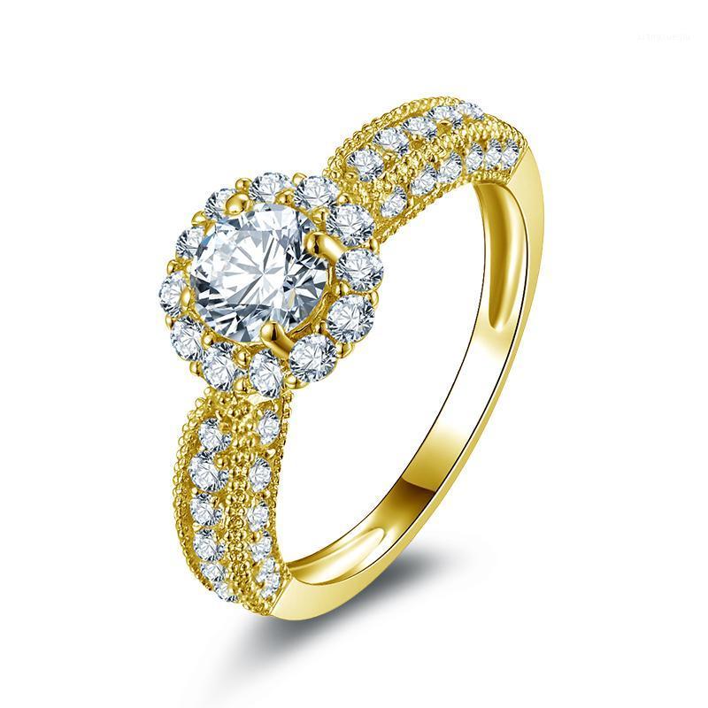 Cluster Rings QYI Luxury 14k Solid Yellow Gold Ring For Women Round Cut Sona Simulated Diamond Wedding Engagement, Golden;silver
Cluster Rings QYI Luxury 14k Solid Yellow Gold Ring For Women Round Cut Sona Simulated Diamond Wedding Engagement, Golden;silver