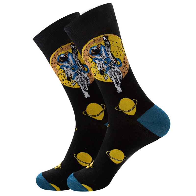 3 pairs of classic autumn and winter men s graphic socks, combed cotton casual unisex cosmic style crew socks, streetwear skateboard sports, Black
3 pairs of classic autumn and winter men s graphic socks, combed cotton casual unisex cosmic style crew socks, streetwear skateboard sports, Black