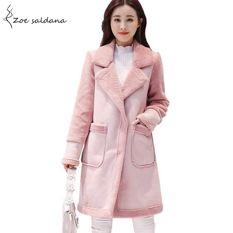 Women's Leather & Faux Zoe Saldana 2021 Winter Coat Women Thick Lambs Wool Suede Jackets Patchwork Warm Trench, Black
Women's Leather & Faux Zoe Saldana 2021 Winter Coat Women Thick Lambs Wool Suede Jackets Patchwork Warm Trench, Black