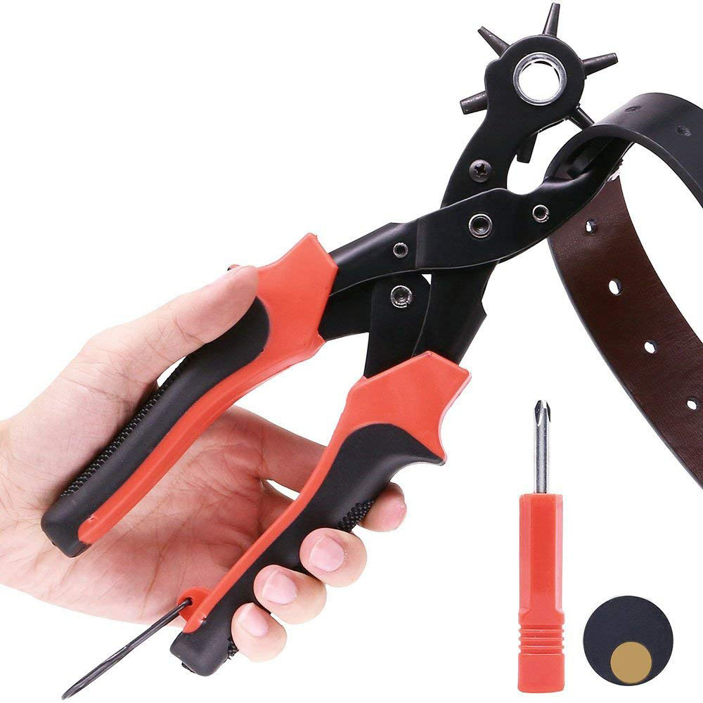 Leather Hole Punch Tool Set Punch Plier Kit For Belts, Watch Bands, Straps,Leather Goods Change, DIY Home Or Craft Projects