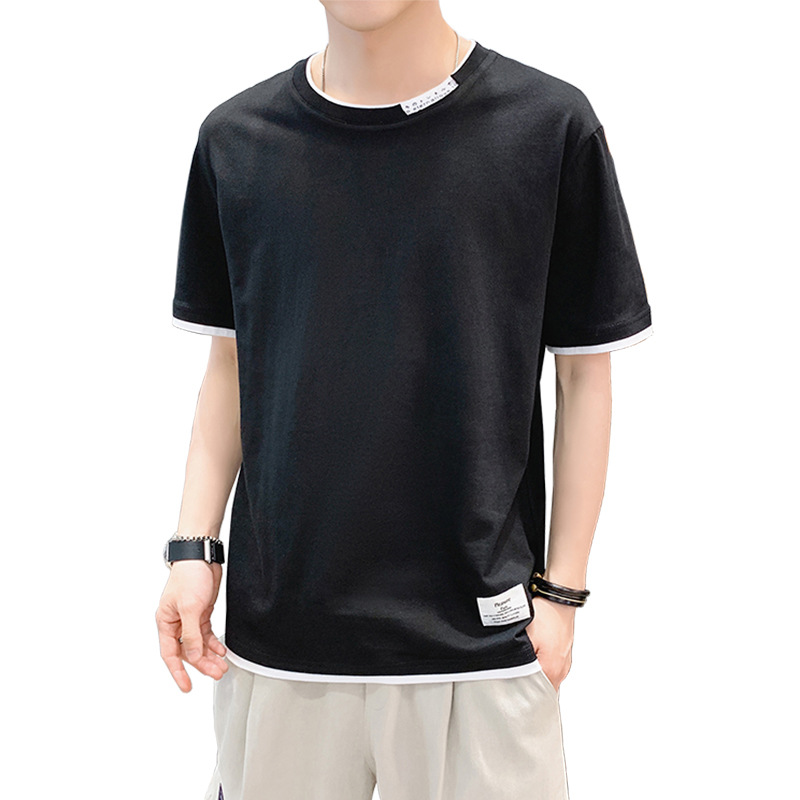 Summer fashion pure cotton t shirt casual loose youth pure color tide brand short-sleeved high-quality round neck mens clothing, Yellow
Summer fashion pure cotton t shirt casual loose youth pure color tide brand short-sleeved high-quality round neck mens clothing, Yellow