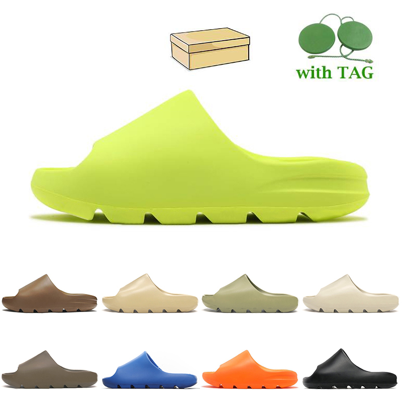 Originals OG Womens Mens Slippers Designer Kanye Slides 2021 Glow Green Enflame Orange Pure Adds Mineral Blue EVA Sandals Cream Clay Moon Gray Kids Slide Size 32-47, #11 desert sand 36-47
Originals OG Womens Mens Slippers Designer Kanye Slides 2021 Glow Green Enflame Orange Pure Adds Mineral Blue EVA Sandals Cream Clay Moon Gray Kids Slide Size 32-47, #11 desert sand 36-47
