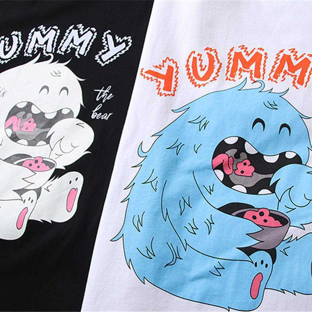Men's T-shirt Cute Snowman Short Sleeve Printed Tee Hip Hop Oversize Cotton Casual Harajuku Streetwear Top Tshirts Clothing 210601