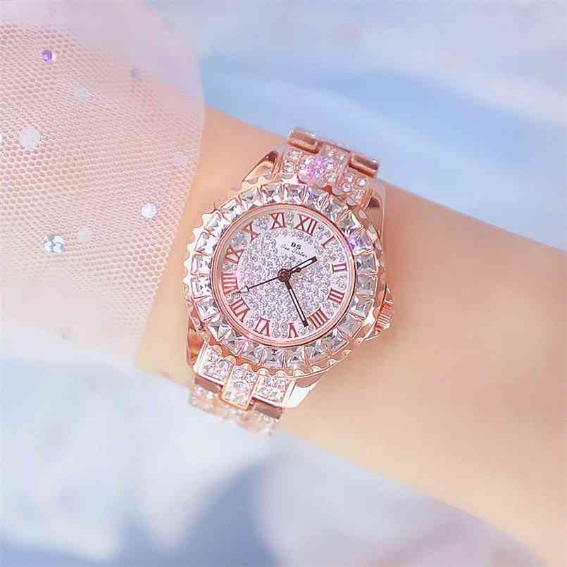 Watches Woman Famous Brand Crystal Ladies Wrist Rose Gold Female Stainless Steel Women 210707
Watches Woman Famous Brand Crystal Ladies Wrist Rose Gold Female Stainless Steel Women 210707