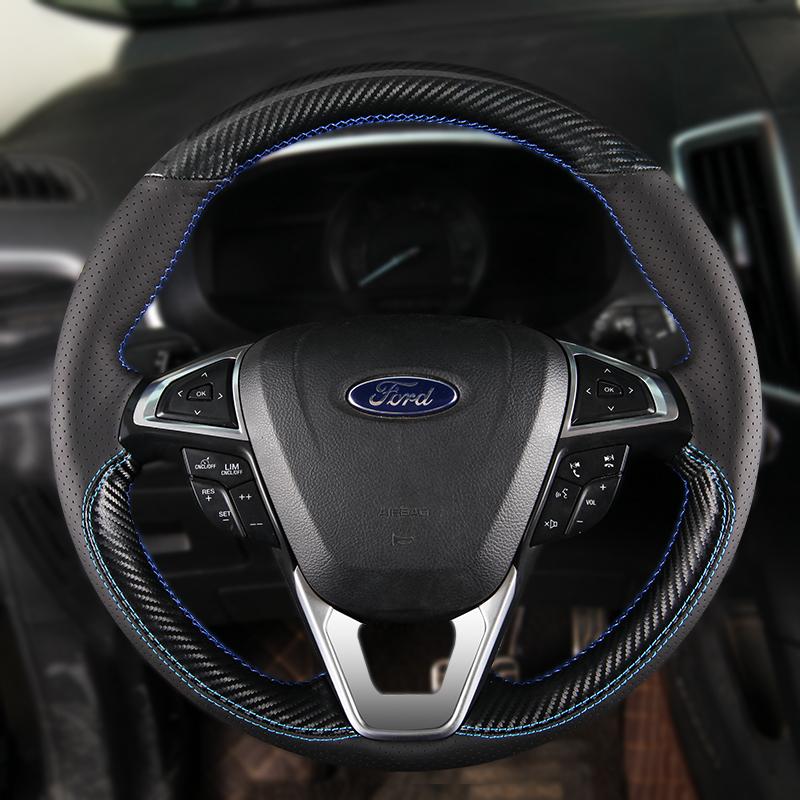 Steering Wheel Covers DIY Hand-Stitch Carbon Fiber Leather Car Cover For Mondeo Focus Fiesta Kuga Edge Taurus Escape Territory
Steering Wheel Covers DIY Hand-Stitch Carbon Fiber Leather Car Cover For Mondeo Focus Fiesta Kuga Edge Taurus Escape Territory