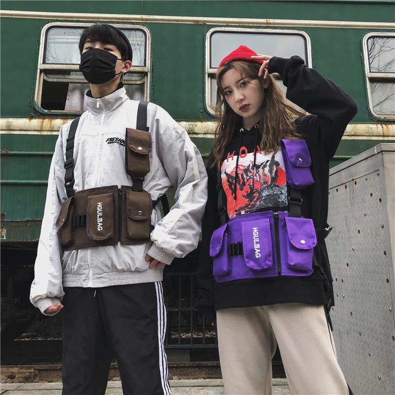 Outdoor Bags 2021 INS Fashion Chest Rig Waist Bag Multi-pocket Tactical Vest Hip Hop Streetwear Bolsa Shoulder, Purple
Outdoor Bags 2021 INS Fashion Chest Rig Waist Bag Multi-pocket Tactical Vest Hip Hop Streetwear Bolsa Shoulder, Purple
