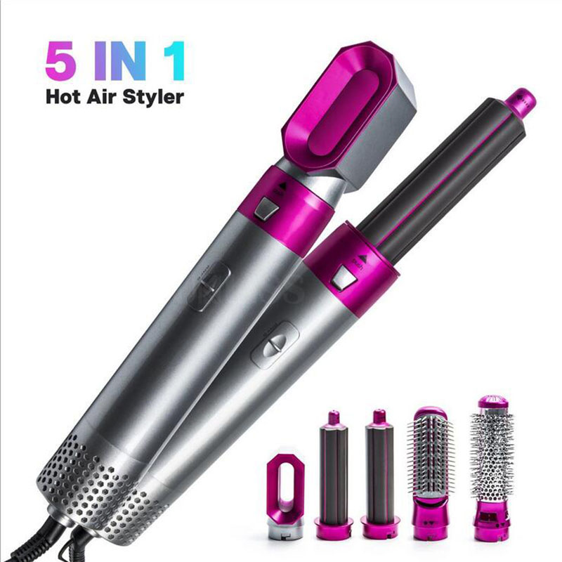 Dryer Cross-border Five-in-one Hot Air Comb Automatic Curling Iron Curly Hair Straightening Dual-purpose Styling Good quality от DHgate WW