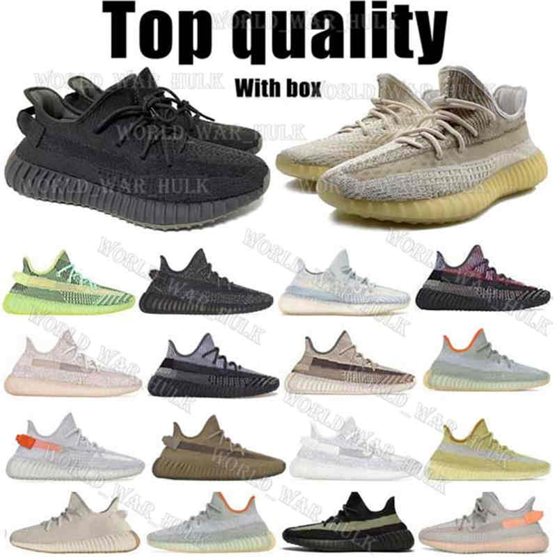 Kanye West V2 Top Quality Mens Women Running Shoes Cinder Yecheil Black Reflect…