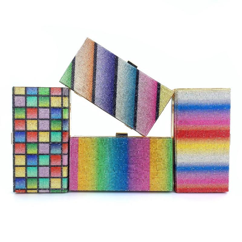 Cosmetic Bags & Cases LO&LI 2022 Year Party Evening Shiny Women Handbag Fashion Design Rainbow Bag Ladies Dinner Clutch Color Rhinestone, Style 4
Cosmetic Bags & Cases LO&LI 2022 Year Party Evening Shiny Women Handbag Fashion Design Rainbow Bag Ladies Dinner Clutch Color Rhinestone, Style 4