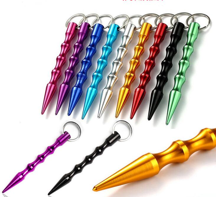 9 colors Press Elevator Tool Aluminum Self Defense weapons Safety For Women Girl Spike Stick Keychain Key Chain Metal
9 colors Press Elevator Tool Aluminum Self Defense weapons Safety For Women Girl Spike Stick Keychain Key Chain Metal