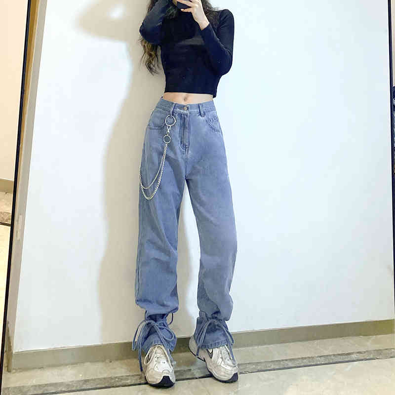 Korean Fashion Woman Jeans Loose Casual Straight Leg High waist Female Streetwear Spring and Autumn Trousers 210524, Blue
Korean Fashion Woman Jeans Loose Casual Straight Leg High waist Female Streetwear Spring and Autumn Trousers 210524, Blue