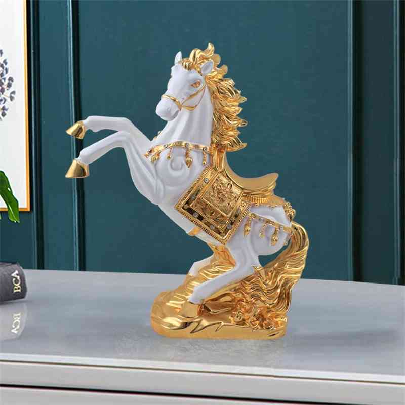 European electroplating 33cm high to successfully display creative gifts resin year of the horse crafts
European electroplating 33cm high to successfully display creative gifts resin year of the horse crafts