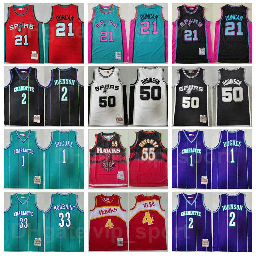 Retro Basketball Vintage Mitchell Ness Tim Duncan Jersey 21 Tyrone Muggsy Bogues 1 Larry Johnson 2 Alonzo Mourning 33 David Robinson 50 Spud, 33 purple
Retro Basketball Vintage Mitchell Ness Tim Duncan Jersey 21 Tyrone Muggsy Bogues 1 Larry Johnson 2 Alonzo Mourning 33 David Robinson 50 Spud, 33 purple