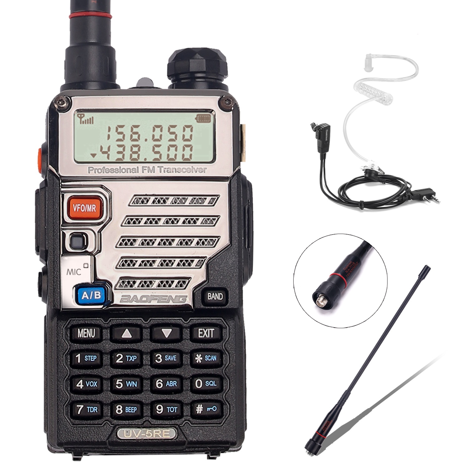 Walkie talkie uv-5r manual modulation dual frequency self driving mountaineering outdoor travel support sub direct charging calling machine