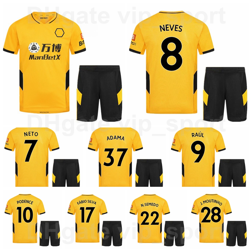Wolves 2021 2022 Soccer 9 Raul Jimenez Jersey Set 10 Daniel Podence 7 Pedro Neto 8 Ruben Neves 27 Romain Saiss 16 Conor Coady 28 Joao Moutin, Black
Wolves 2021 2022 Soccer 9 Raul Jimenez Jersey Set 10 Daniel Podence 7 Pedro Neto 8 Ruben Neves 27 Romain Saiss 16 Conor Coady 28 Joao Moutin, Black