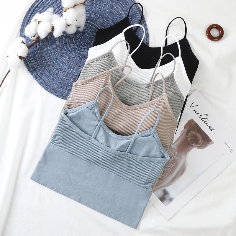 Summer Women's Crop Top Basic Seamless Streetwear Female Camis Sleeveless Tank Vest Solid Color Women Padded Camisole Camisoles & Tanks, White
Summer Women's Crop Top Basic Seamless Streetwear Female Camis Sleeveless Tank Vest Solid Color Women Padded Camisole Camisoles & Tanks, White