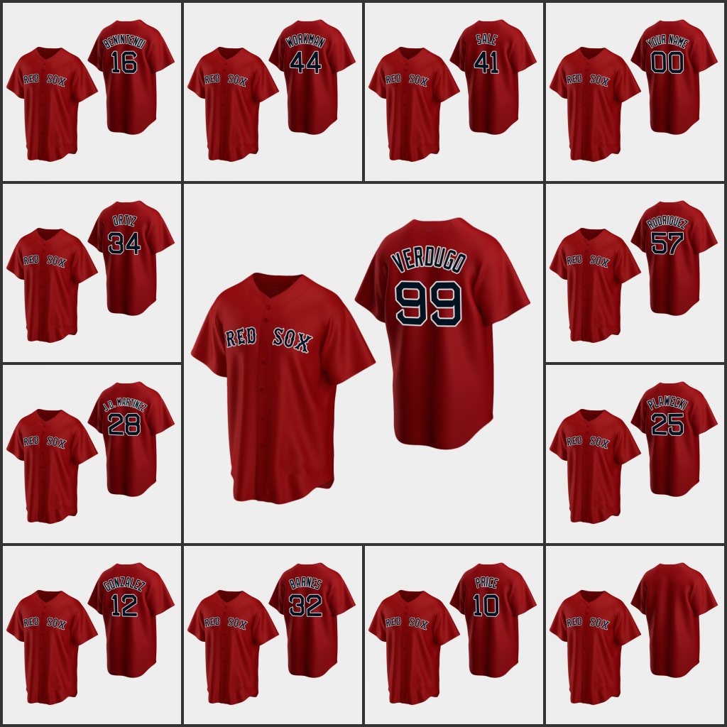BostonRed Sox Baseball Jersey Men Women Youth #10 David Price 28 J.D. Martinez 99 Alex Verdugo 34 David Ortiz Custom 109
BostonRed Sox Baseball Jersey Men Women Youth #10 David Price 28 J.D. Martinez 99 Alex Verdugo 34 David Ortiz Custom 109