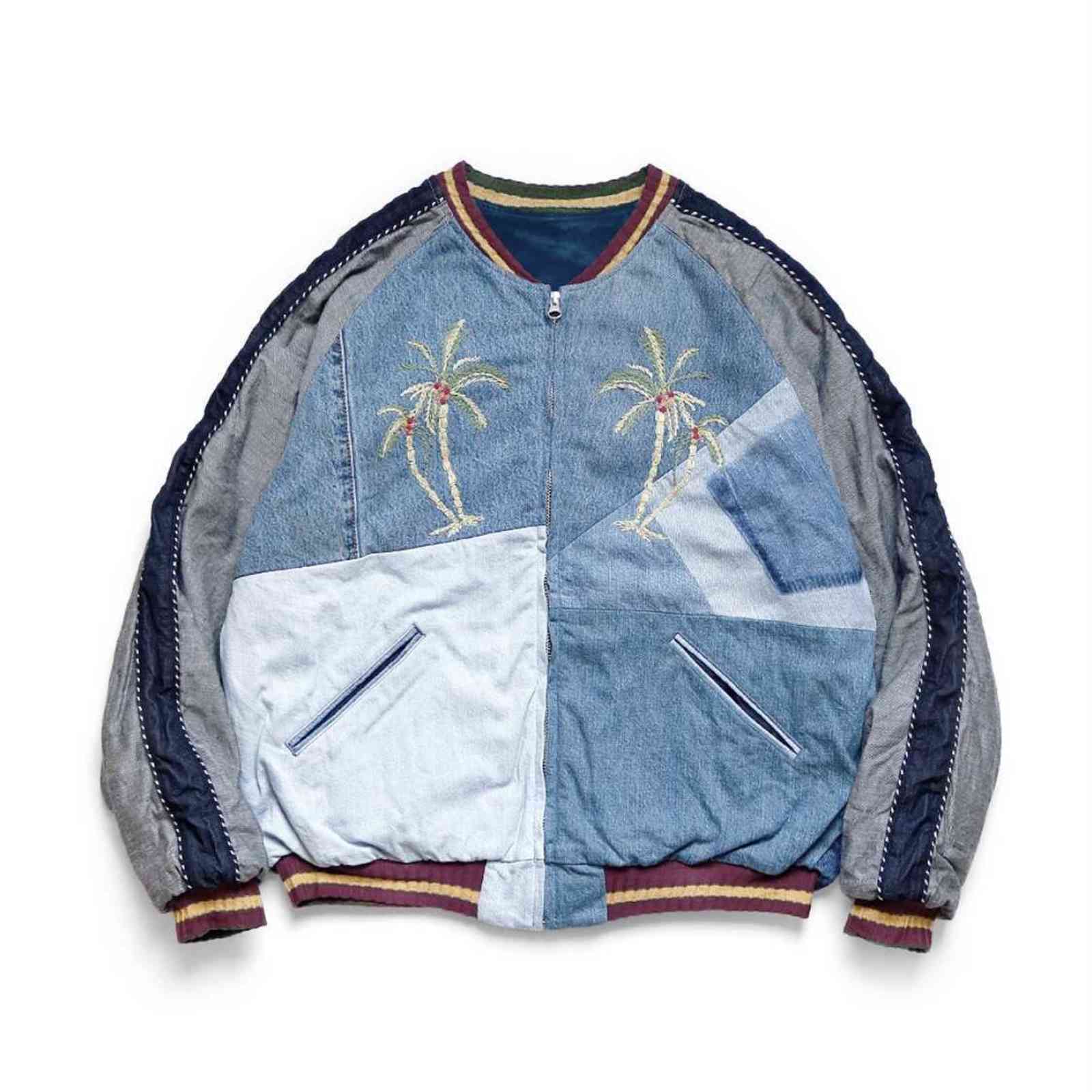 21aw Kapital Hirata and Hiroshi Wash Water Used Denim Stitching Ma1 Double-sided Velvet Jacket e, Black;brown
21aw Kapital Hirata and Hiroshi Wash Water Used Denim Stitching Ma1 Double-sided Velvet Jacket e, Black;brown
