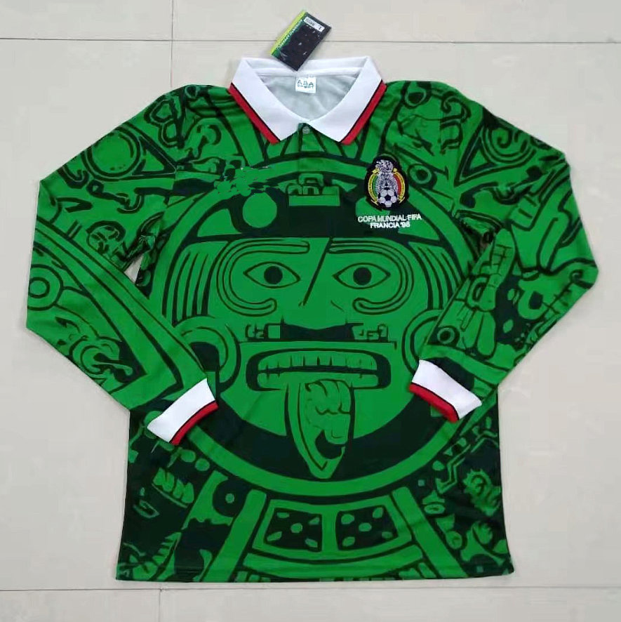 1995 1998 Retro Edition Mexico Soccer Jersey Long Sleeve short 1994 LUIS GARCIA World Cup 2006 RAMIREZ Shirt BLANCO Hernandez football uniforms, 1995 home short sleeve
1995 1998 Retro Edition Mexico Soccer Jersey Long Sleeve short 1994 LUIS GARCIA World Cup 2006 RAMIREZ Shirt BLANCO Hernandez football uniforms, 1995 home short sleeve