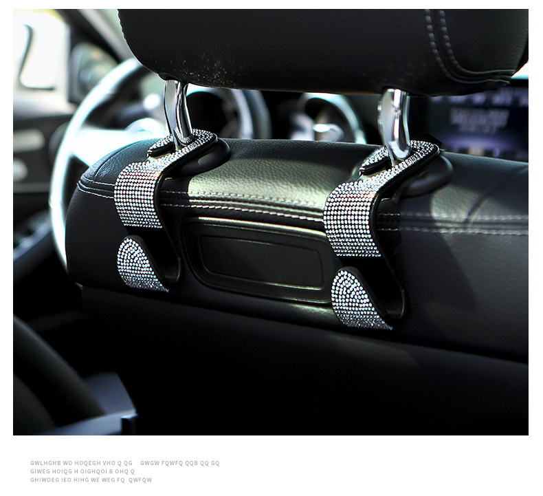 Bling Car Back Seat Headrest Hooks,2 Pack Purse Hook for Car, Back Seat Organizers Accessory and Storage for Coats Umbrellas Hang Purse or Grocery Bags
Bling Car Back Seat Headrest Hooks,2 Pack Purse Hook for Car, Back Seat Organizers Accessory and Storage for Coats Umbrellas Hang Purse or Grocery Bags