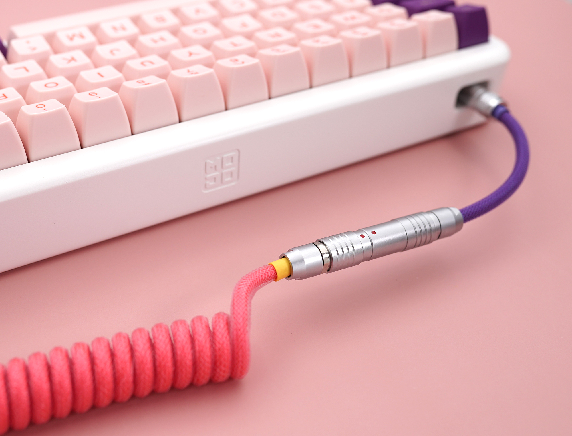 GeekCable Handmade Customized Mechanical Keyboard Data Cable For GMK Theme SP Keycap Line The Grand Budapest Hotel Colorway